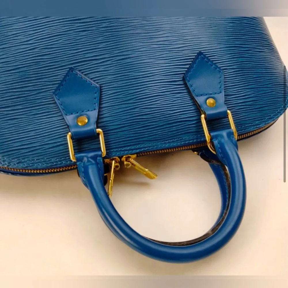 VINTAGE LV EPI Alma in Tuxedo Blue LOUIS VUITTON - Picture 4 of 8